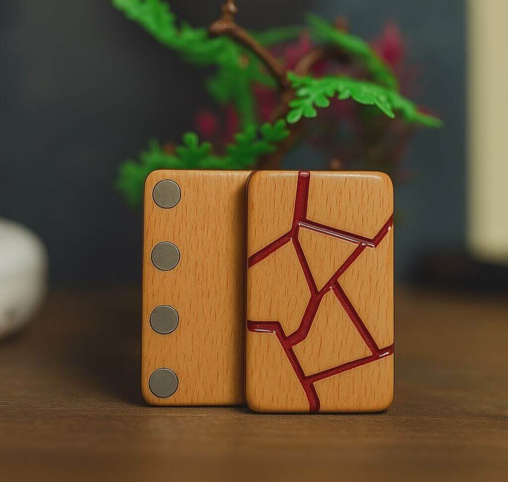 التصميم النبيتي - فيدجيت سبينر خشبي طبيعي